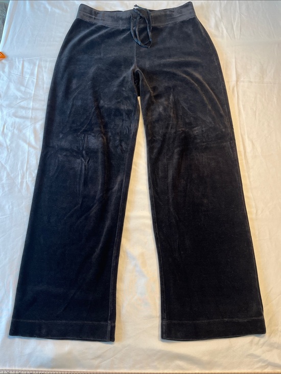 Talbots Pants - Talbots Black Petite Velour Lounge Pants with Drawstring Small P